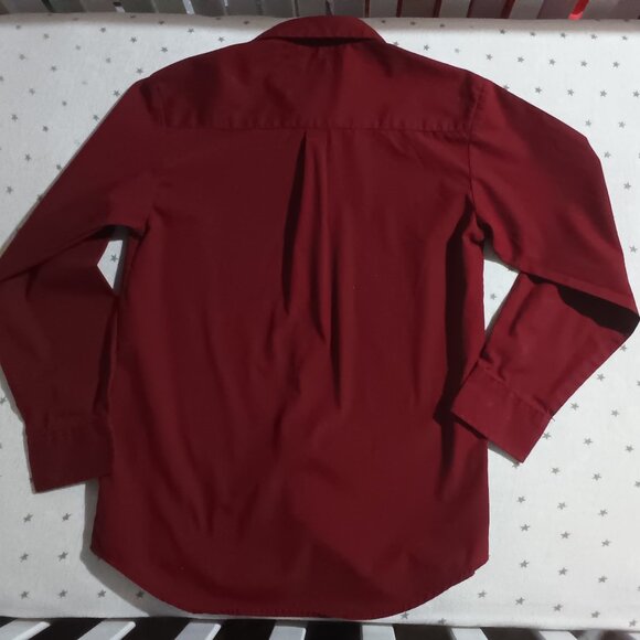 Boy's Chaps dress shirt Burgundy Size 12 - Picture 5 of 5